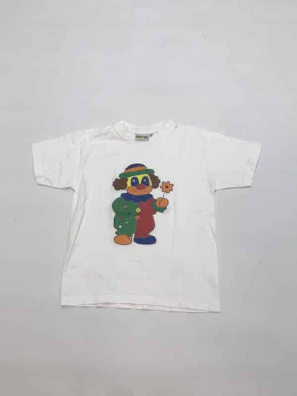 T-shirt blanc tête de clown