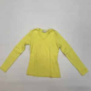 T-Shirt jaune longues manches