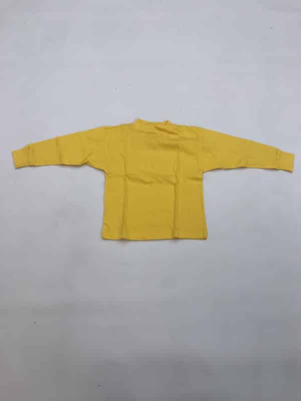 T-shirt jaune soleil manches longues