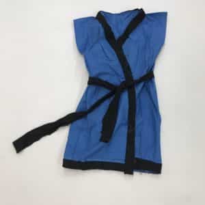 Tunique Chinoise Bleue avec ceinture