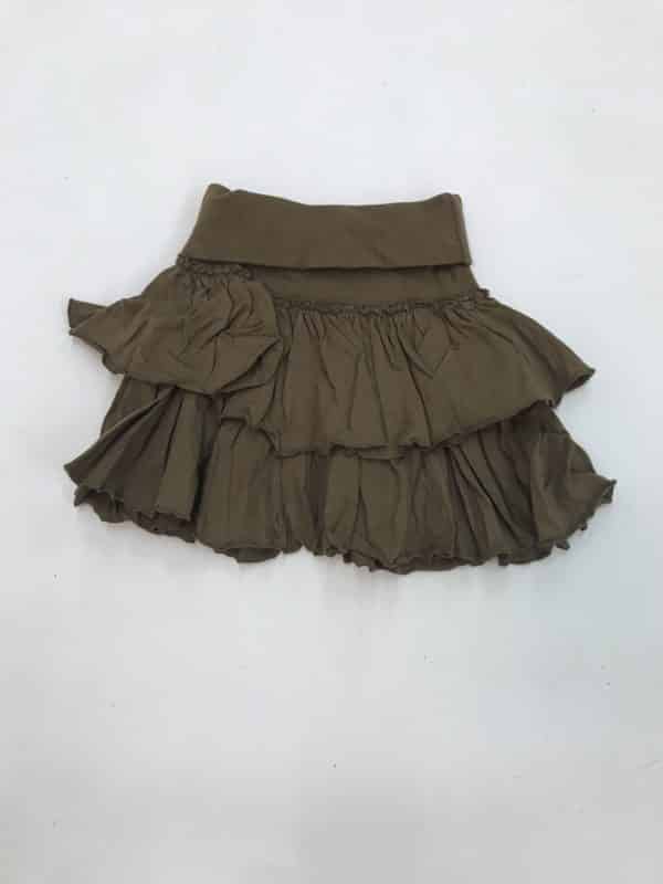 Jupe jersey brune