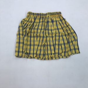 Jupe carreau jaune et bleu