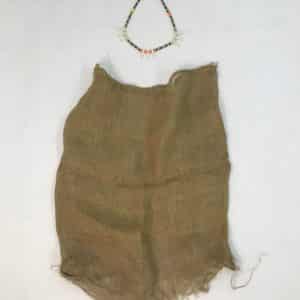 Sac de jute Tarzan + collier