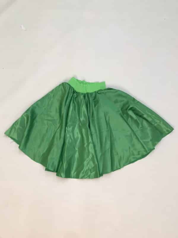 Jupe verte satinée S/M