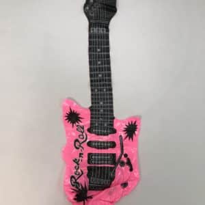 Guitare rose gonflable
