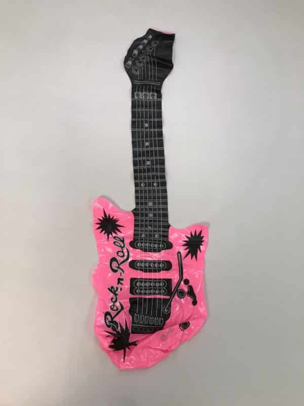 Guitare rose gonflable