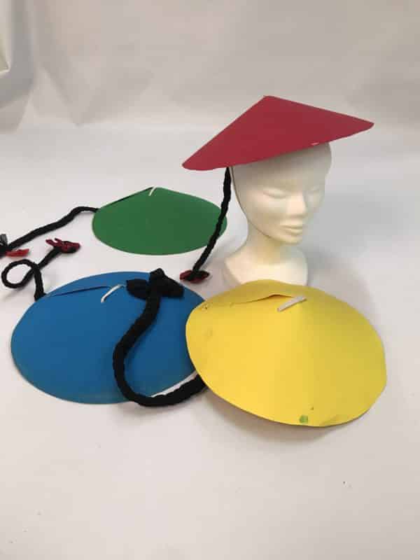 Chapeau Chinois avec tresse