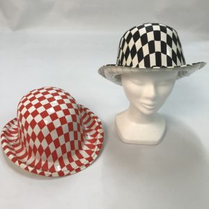 Chapeau Melon Rouge & Noir