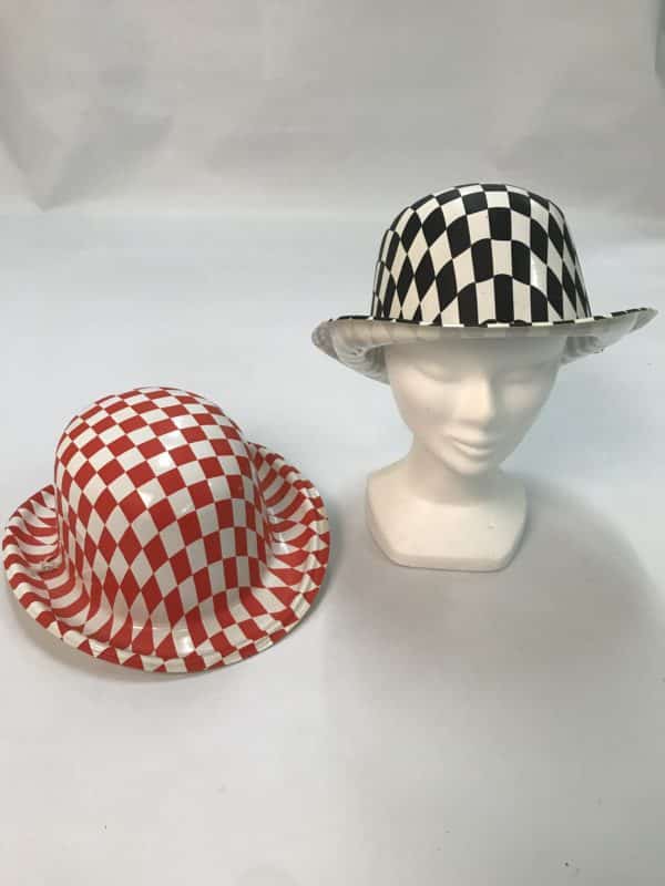 Chapeau Melon Rouge & Noir