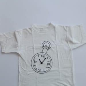 T-shirt blanc avec montre